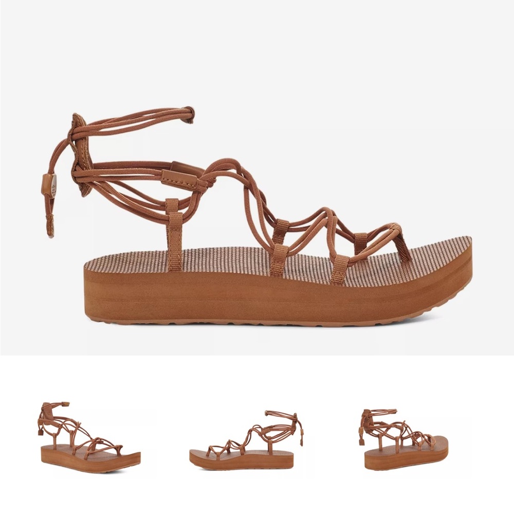 Teva Women's brown strappy platform sandals
